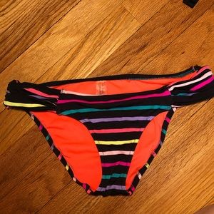 Striped bikini bottoms